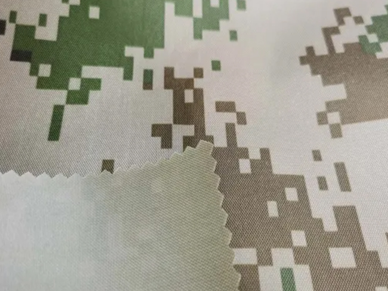 Țesătură Oxford din poliester 420d imprimată digital Camo cu acoperire PVC transparent pentru genți